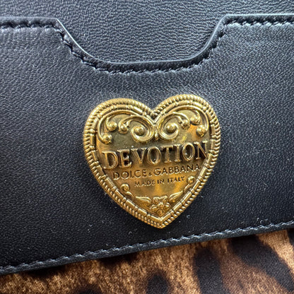 Dolce & Gabbana Devotion Flap Bag Medium – Schwarz