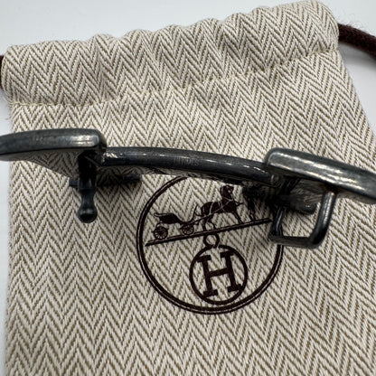 Hermès Hand-Engraved Touareg H Schnalle – Sterling Silber