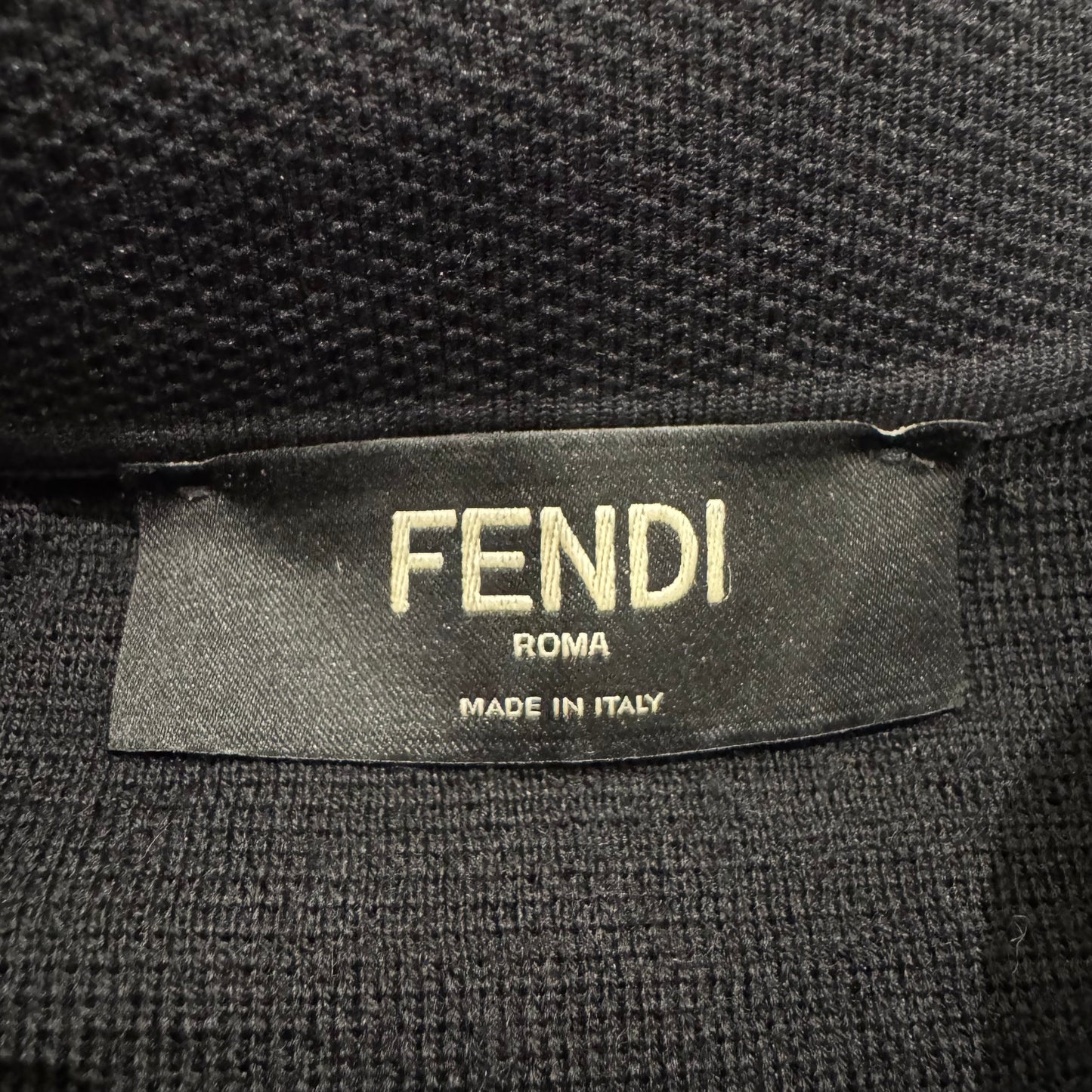 Fendi Roma Mock-Neck Pullover – Schwarz (Gr. XXL)