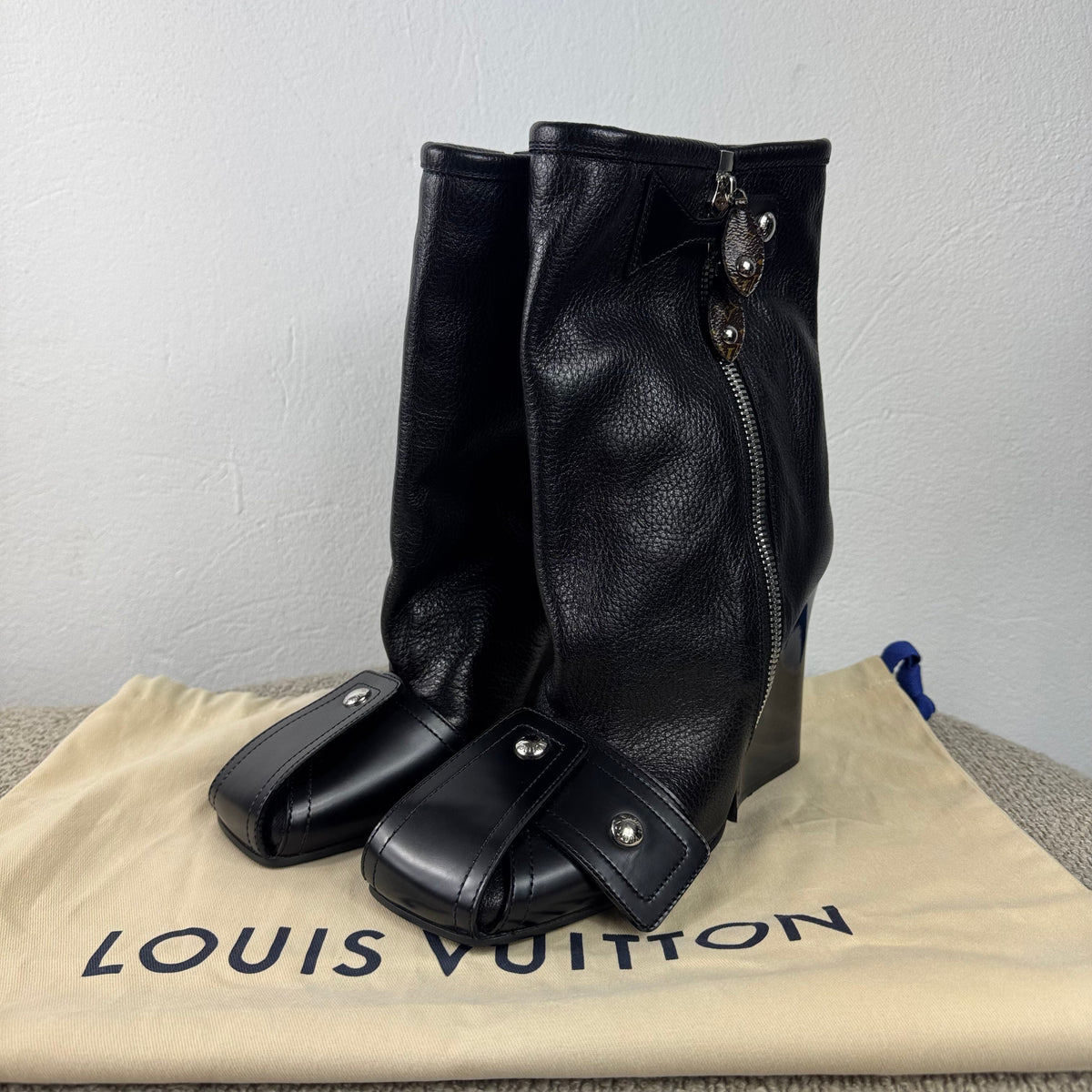 Louis Vuitton Patti Stiefeletten – Schwarz – Größe 39