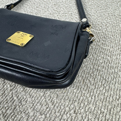 Vintage MCM Crossbody Tasche – Schwarz