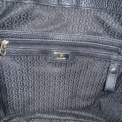 Aigner Hobo Bag – Schwarzes Leder