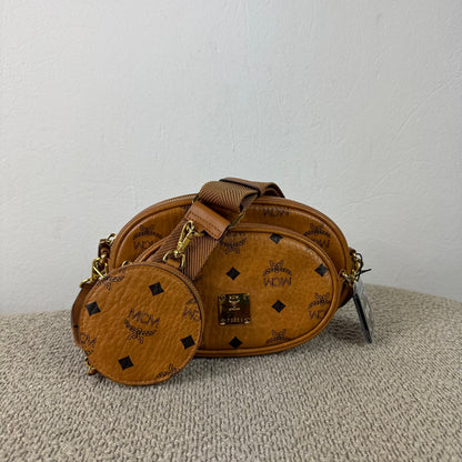 MCM Multi Pochette Crossbody Tasche 3-in-1 – Visetos Cognac