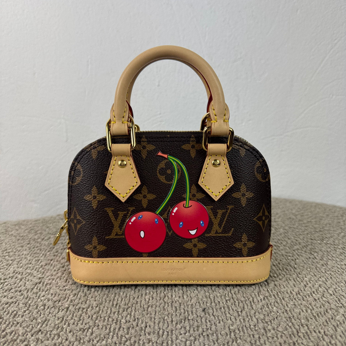 Louis Vuitton x Takashi Murakami Monogram Cerises Nano Alma