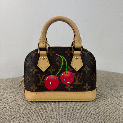 Louis Vuitton x Takashi Murakami Monogram Cerises Nano Alma
