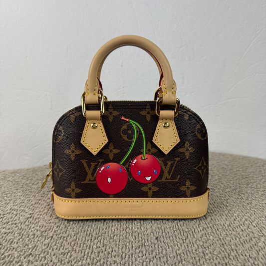 Louis Vuitton x Takashi Murakami Monogram Cerises Nano Alma