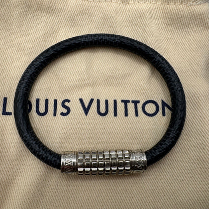 Louis Vuitton Digit Armband – Damier Graphite – Größe 19