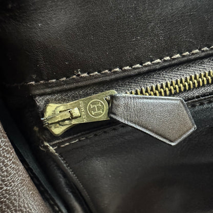 Hermès Vintage Kelly 32 – Dunkelbraun / Gold – 1992
