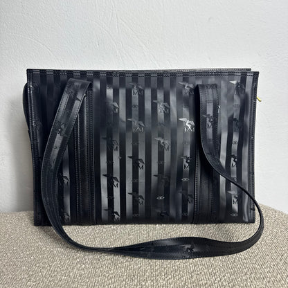 Maison Mollerus großer Vintage Shopper Schwarz/Gold
