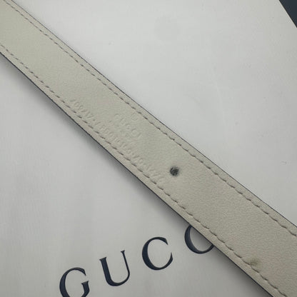 Gucci GG Marmont Gürtel Weiß