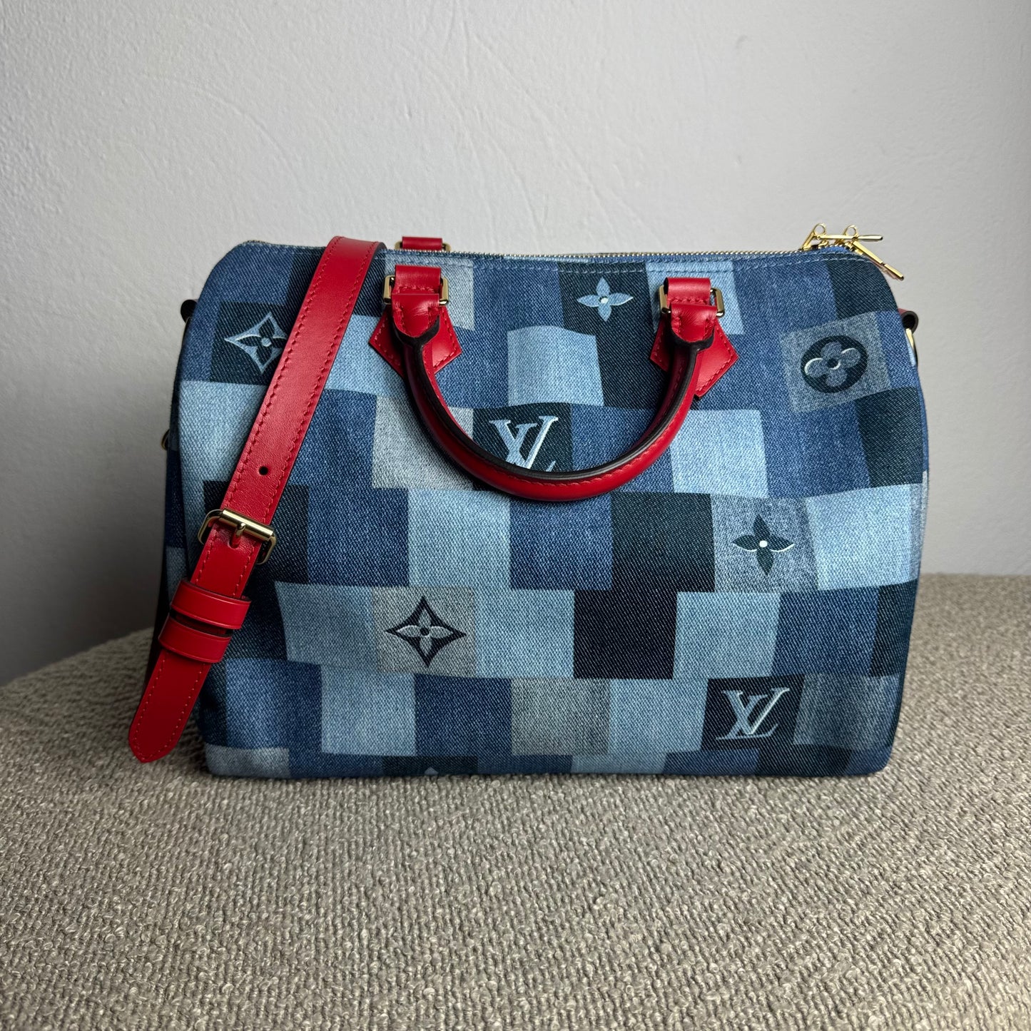 Louis Vuitton Speedy Bandoulière 30 – Monogram Denim Patchwork