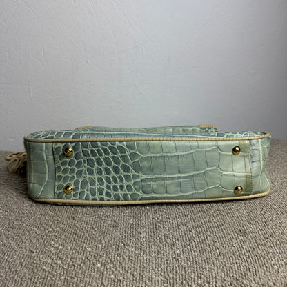 Giorgio Armani Mainline Croc-Embossed Handtasche
