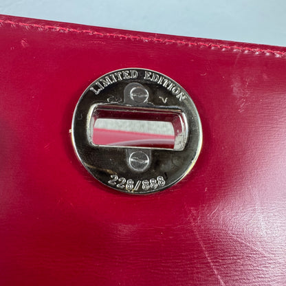 BVLGARI Limited Edition Handtasche – Rotes Leder – Nr. 228/888