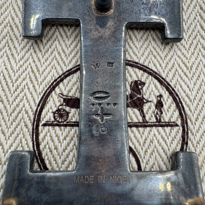 Hermès Hand-Engraved Touareg H Schnalle – Sterling Silber