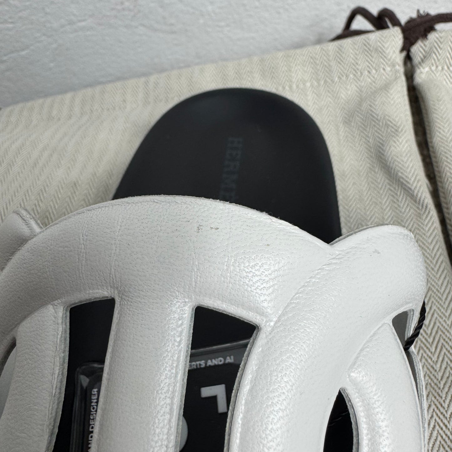 Hermès Extra Chaine d'Ancre Sandalen White Leather