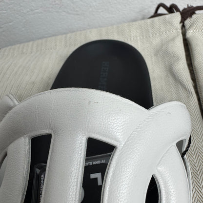 Hermès Extra Chaine d'Ancre Sandalen White Leather
