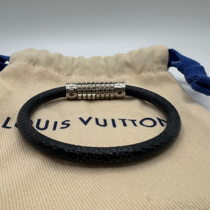 Louis Vuitton Digit Armband – Damier Graphite – Größe 19