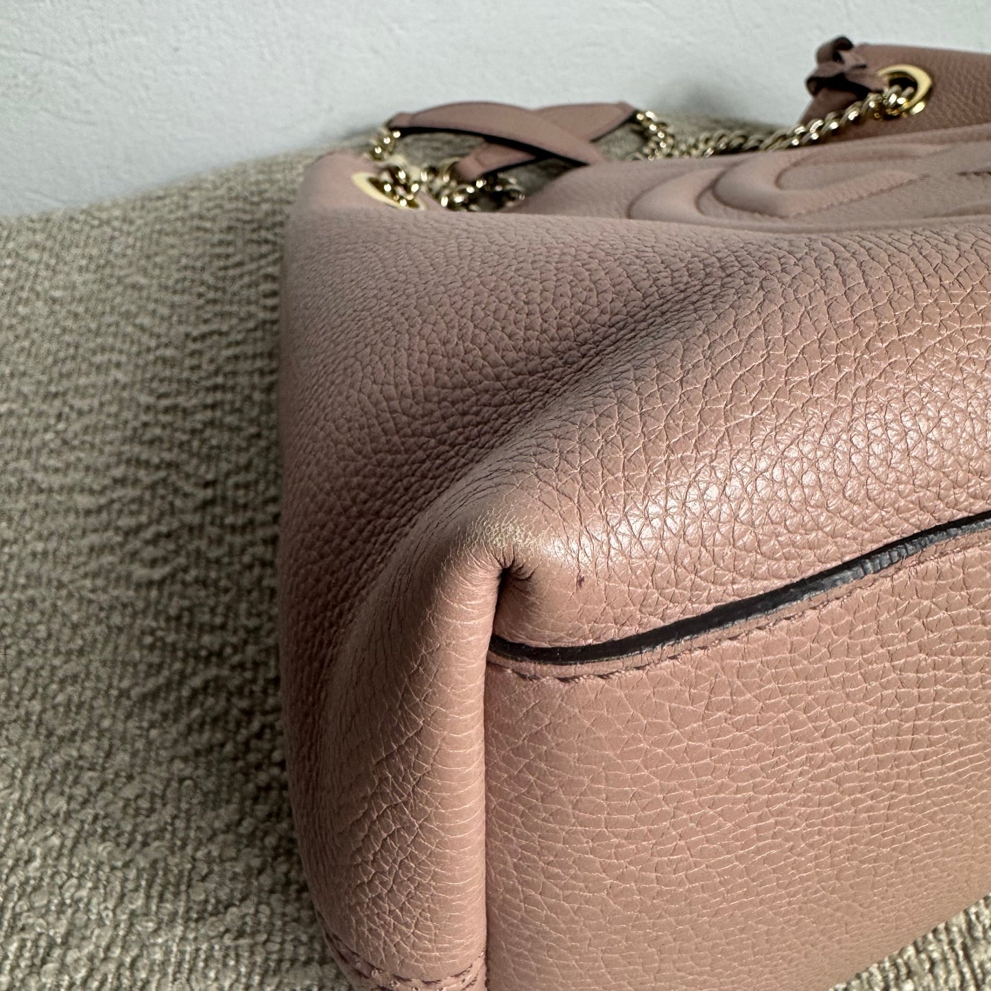 Gucci Soho Ledertasche Altrosa
