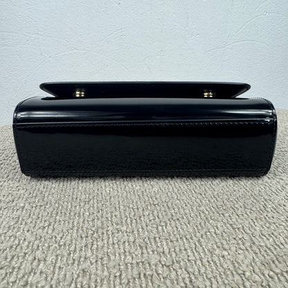 Dolce & Gabbana Mini Sicily – Schwarzes Lackleder