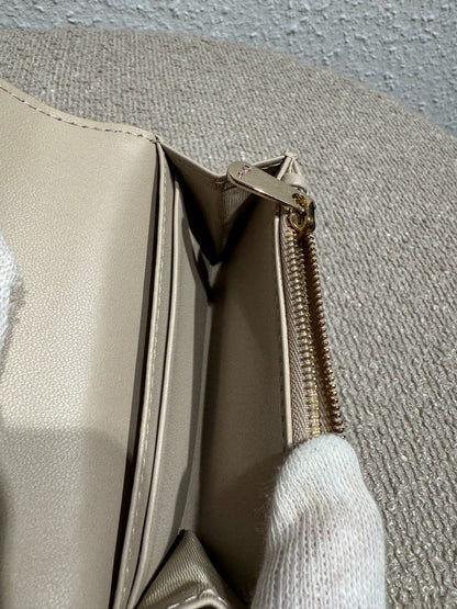 Christian Dior Lady Dior Lotus Geldbörse – Beige