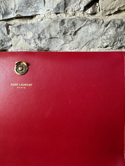 Yves Saint Laurent Kate Medium Rot Samt