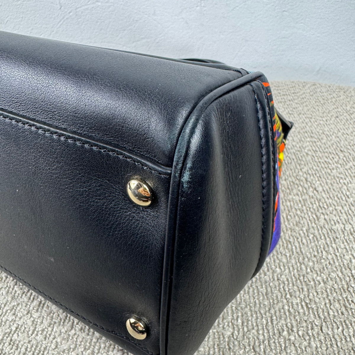 Versace La Medusa Large Top Handle Bag – Schwarz / Multicolor