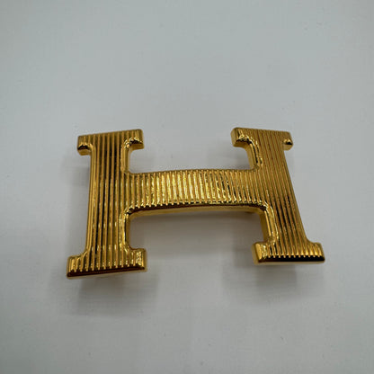 Hermès Gürtel H Striée – Wendbarer Gürtelriemen Schwarz / Ébène