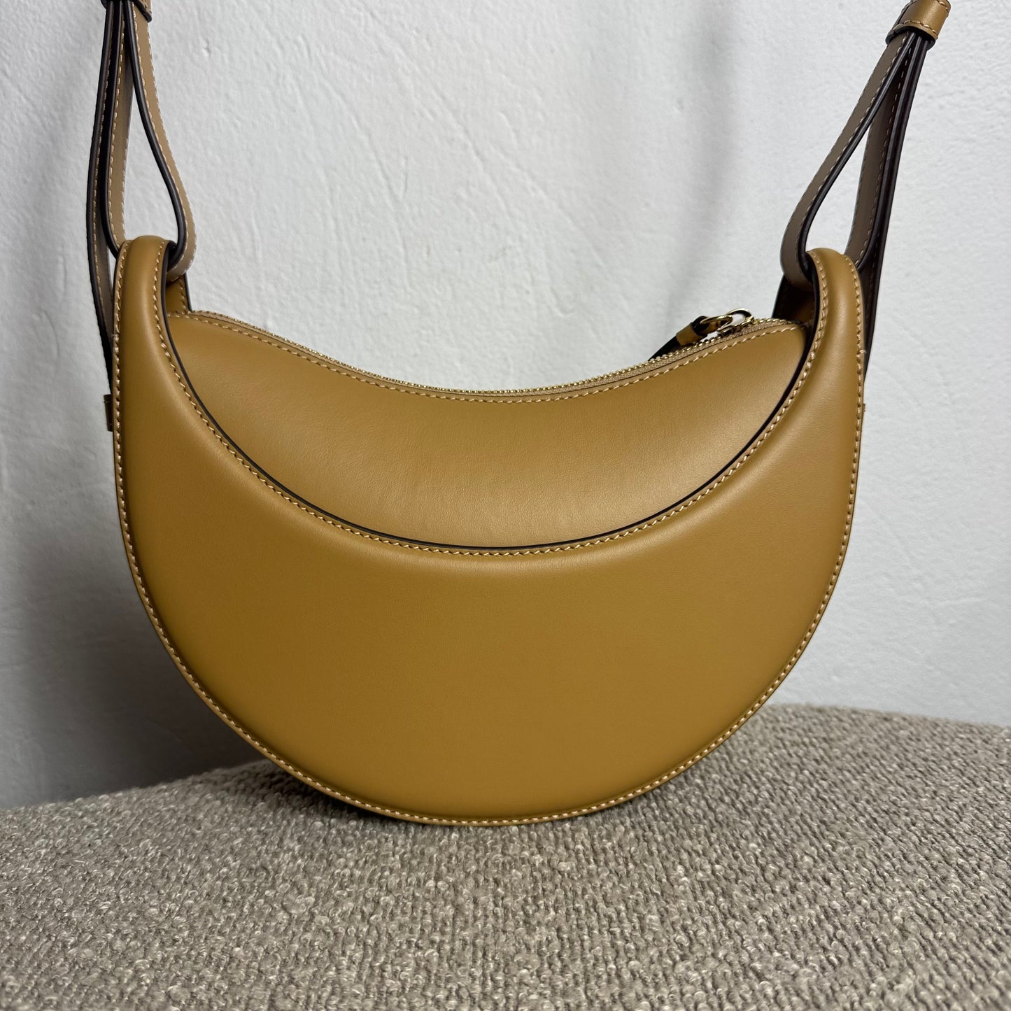 Polène Numéro Dix Camel Genarbtes Leder
