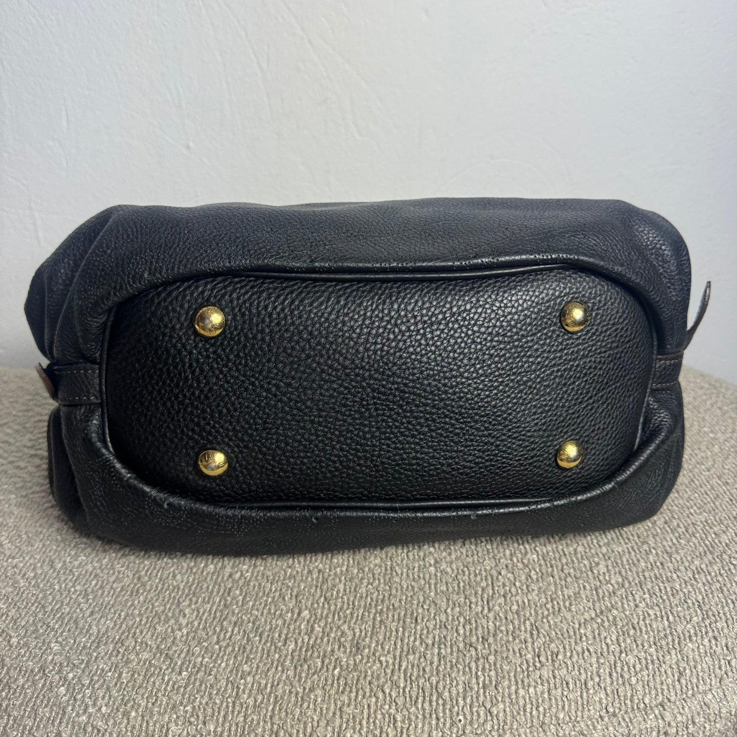 Louis Vuitton Mahina XS Noir Perforated Hobo Bag