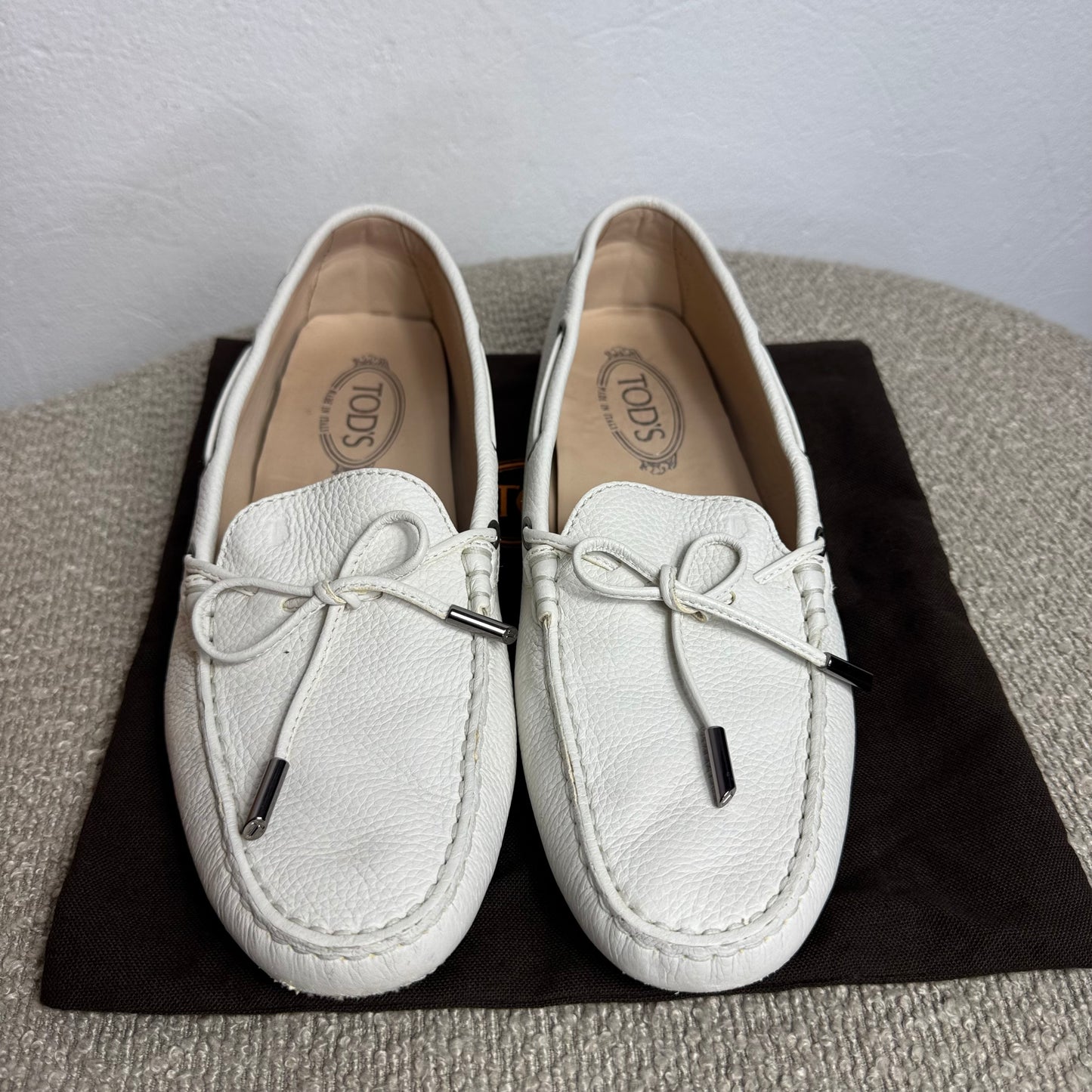 Tod's Gommino „Heaven“ Mokassins Weiß – Gr. 42