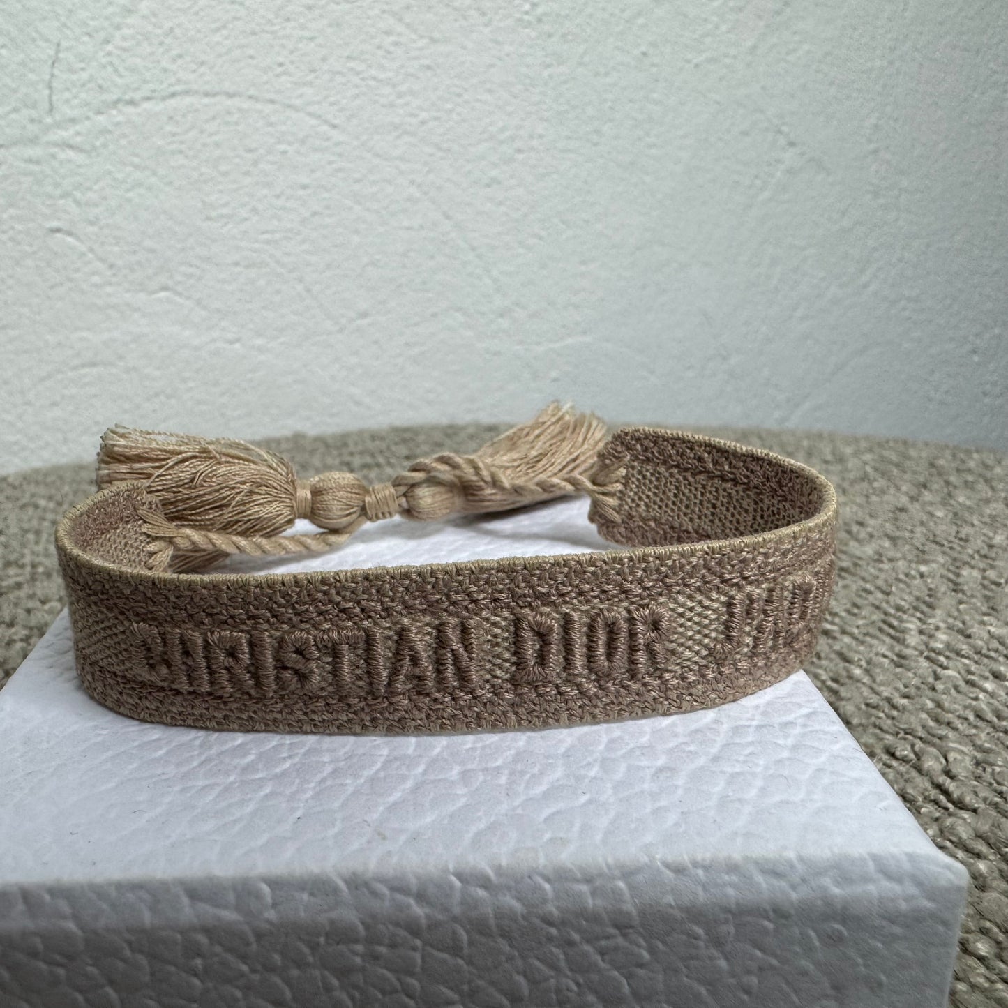 Dior Stoffarmbänder Set Beige – Full Set