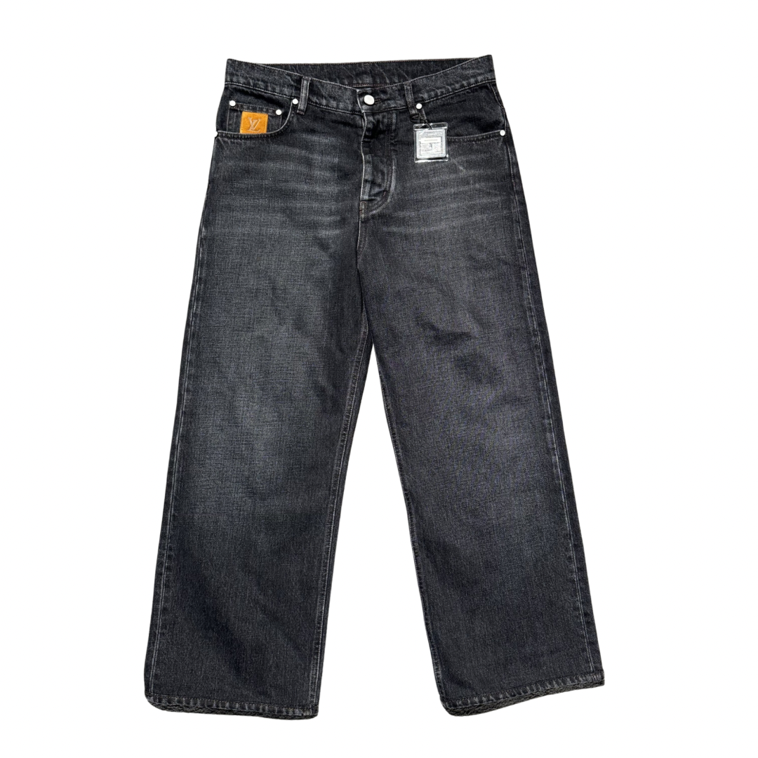 Louis Vuitton Staples Edition Washed Black Denim jeans