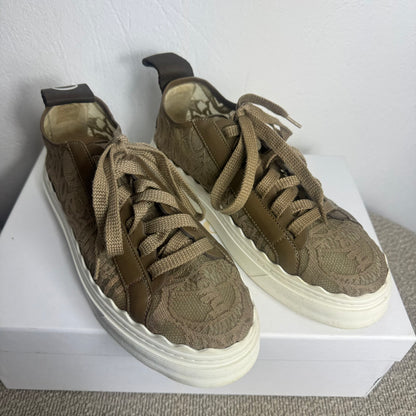 Chloé Lauren Lace Sneaker – Dark Grey (Size 41)