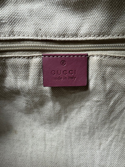 GUCCI Sukey Medium GG Canvas – Beige & Rosa