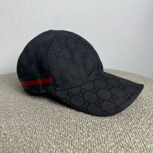 Gucci Original GG Canvas Baseballkappe Schwarz Gr. M
