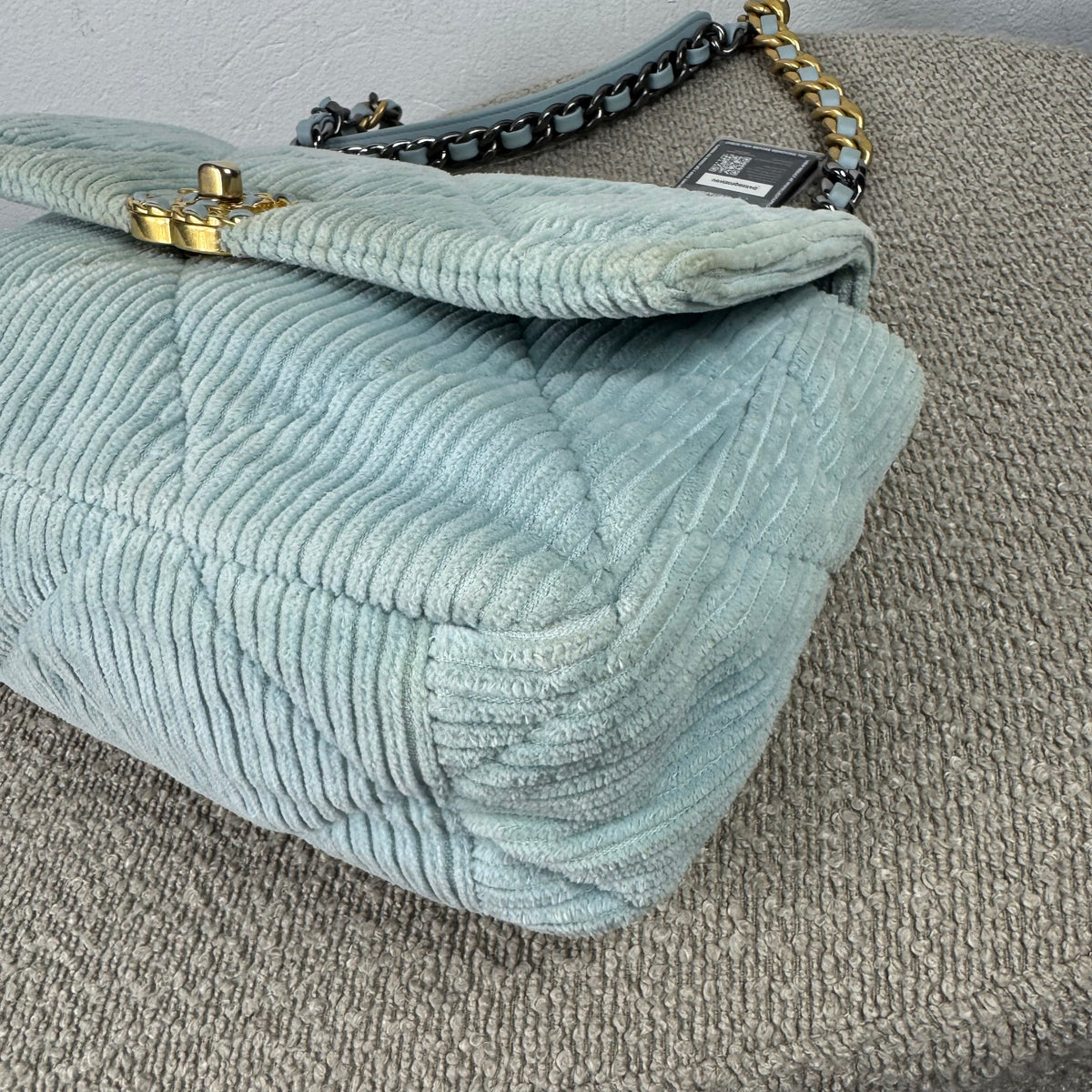 Chanel 19 Corduroy Flap Bag – Light Blue