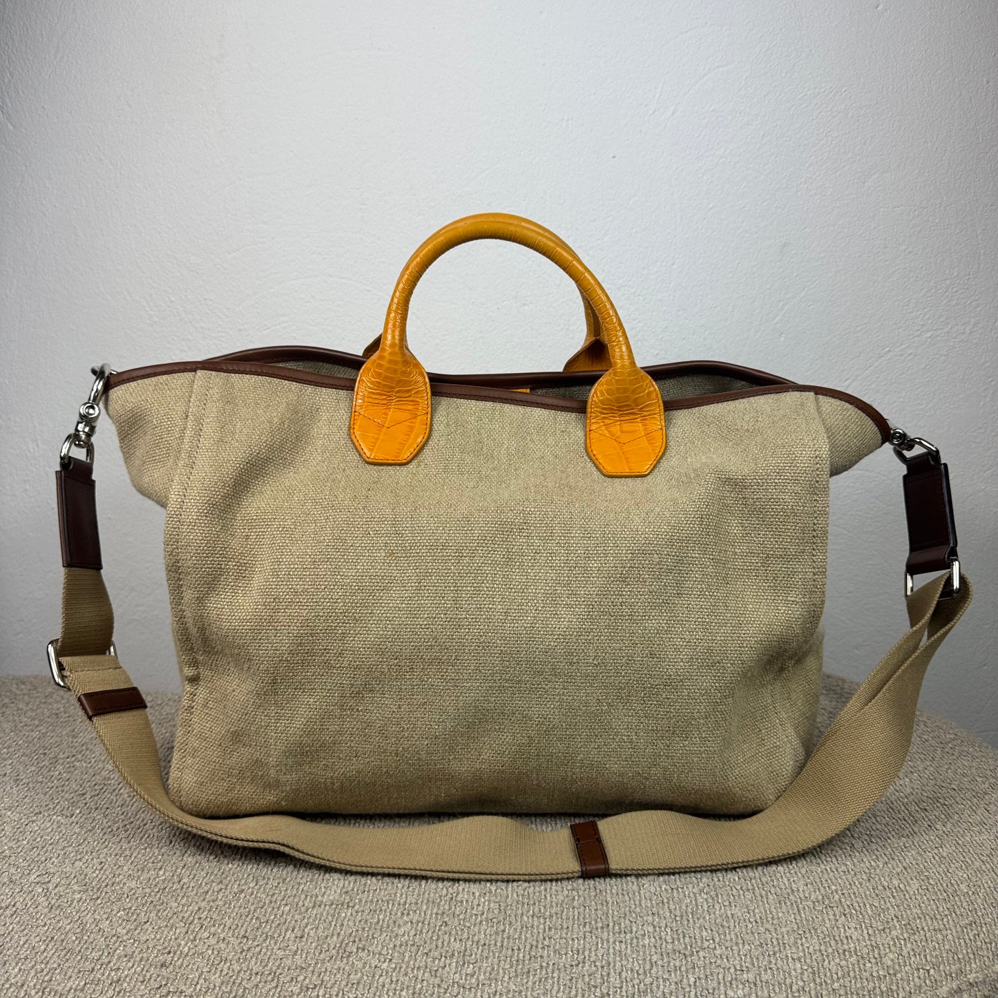 Dolce & Gabbana Milano Tote Bag mit Schulterriemen – Beige