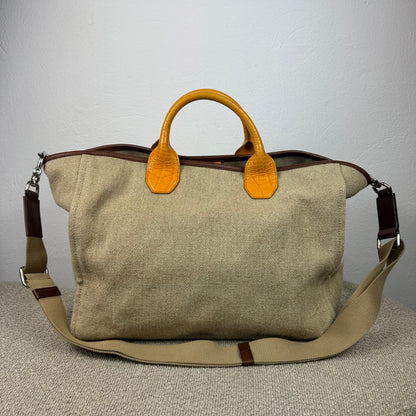 Dolce & Gabbana Milano Tote Bag mit Schulterriemen – Beige