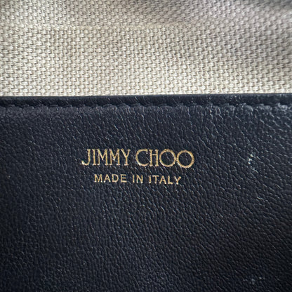 Jimmy Choo „Hali“ Grained Leather Camera Bag Schwarz