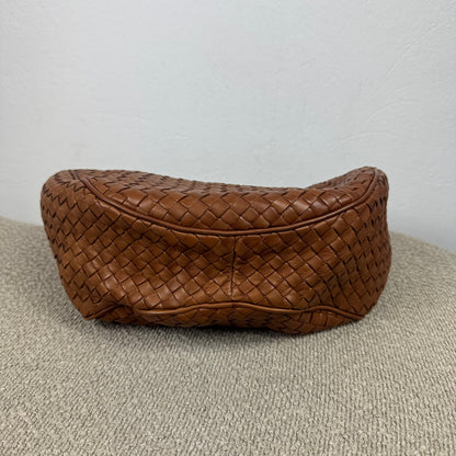 Bottega Veneta Intrecciato Nappa Hobo Bag – Braun
