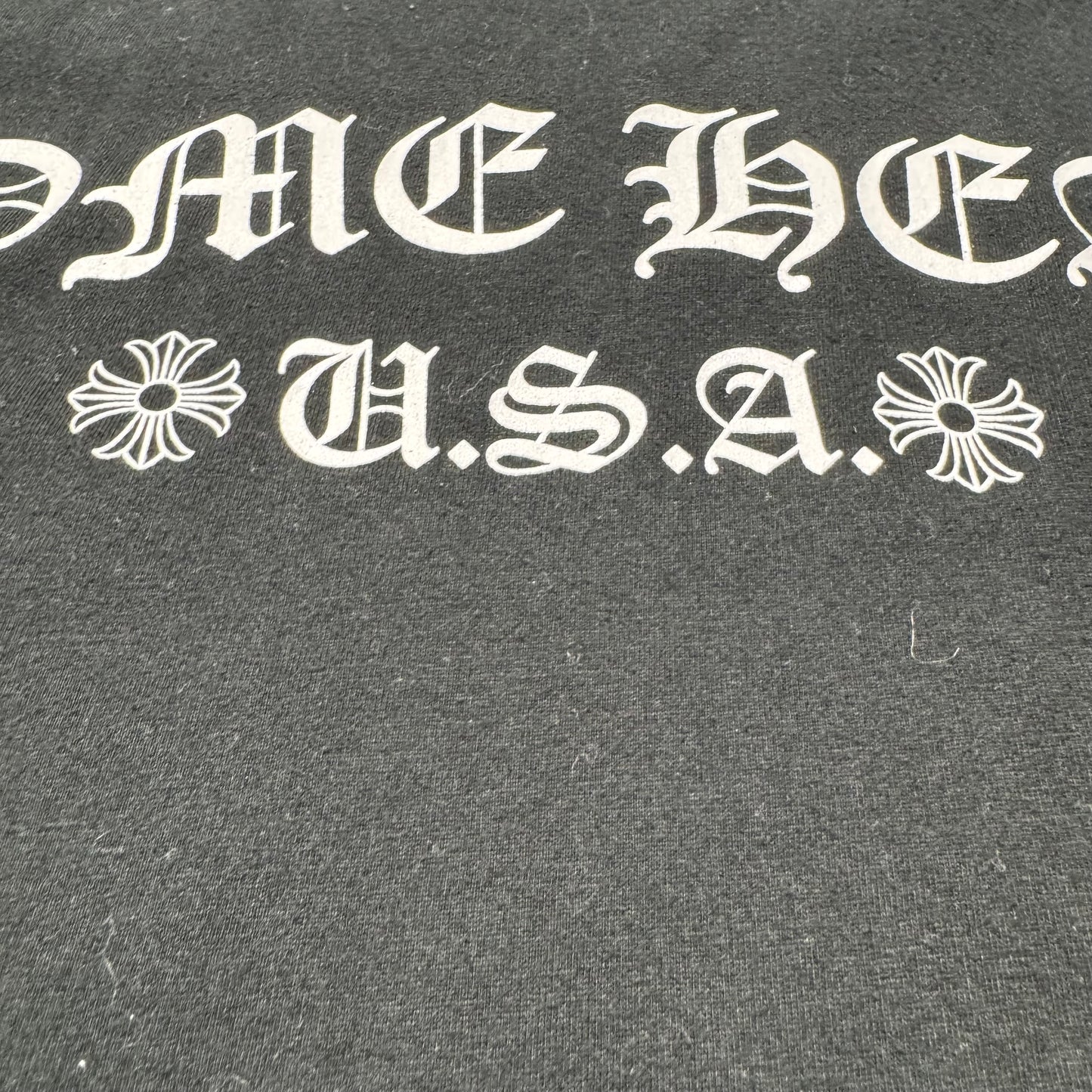 Chrome Hearts „U.S.A. Arch Logo“ Pocket T-Shirt – Schwarz (Gr. M)