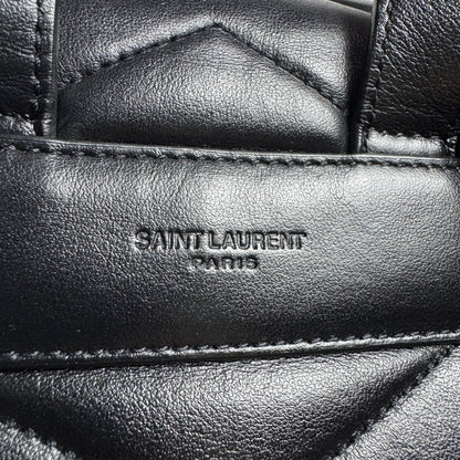 Saint Laurent Loulou Rucksack Matelassé-Leder Schwarz