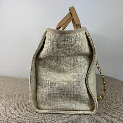 Chanel Deauville Tote Bag – Beige/Gold