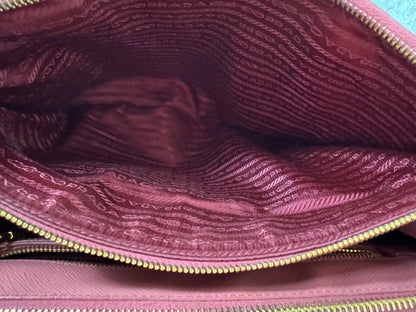 Prada Galleria Saffiano Colorblock Handtasche – Rosa