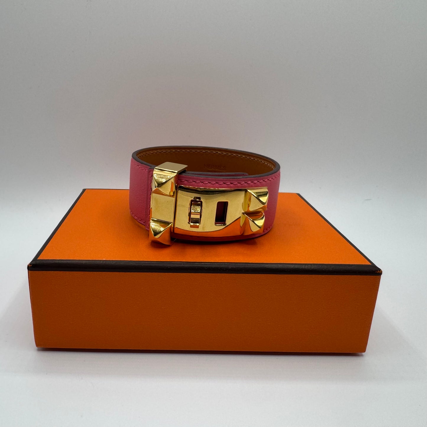 Hermès Collier de Chien 24 Armband Rosa – Limitierte Farbe