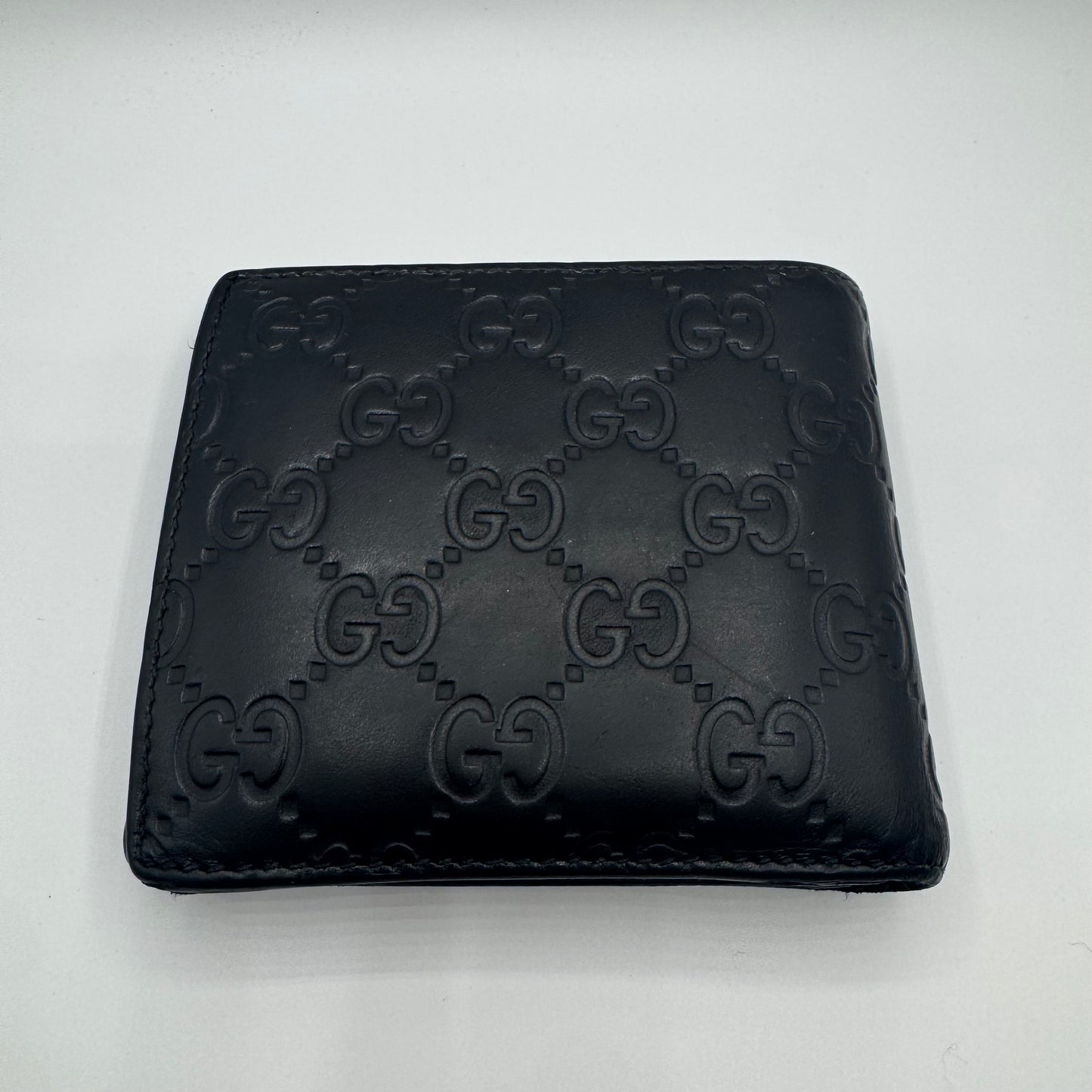 Gucci Signature Guccissima Leder Portemonnaie – Schwarz