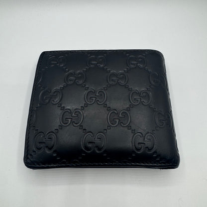 Gucci Signature Guccissima Leder Portemonnaie – Schwarz