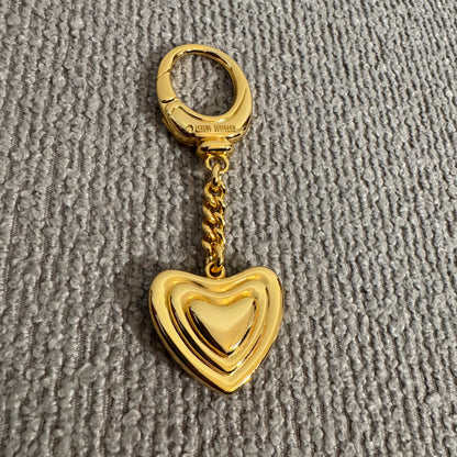 Escada Herz Schlüsselanhänger Goldfarben