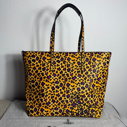 Vivienne Westwood Shopper Leo Print Vegan Leather
