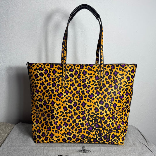 Vivienne Westwood Shopper Leo Print Vegan Leather